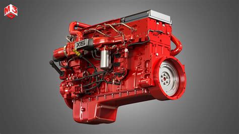 X15 Truck Engine - Efficeiency Series 3D Model by Markos3d