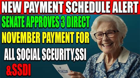 New Payment Schedule Alert Senate Approves 3 Direct November Payments