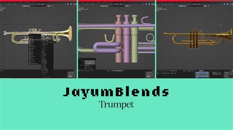 Trumpet Modelling Timelapse Blender Youtube