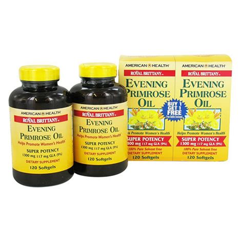 Royal Brittany Evening Primrose Oil Super Potency 1300 Mg By American