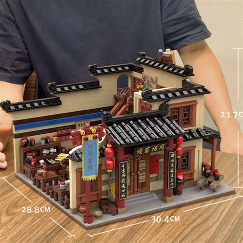 拼奇积木武林外传同福客栈拼装大型场景模型正版周边成人收藏玩具虎窝淘