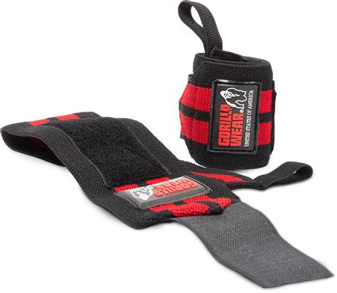 Wrist Wraps PRO Black Red Gorilla Wear