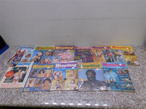 Lot Of 11 Vintage Wrestling Magazines Wrestling Revue 1970s 80s