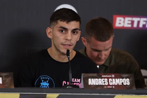 Photos Sunny Edwards Andres Campos Face To Face At Final Presser