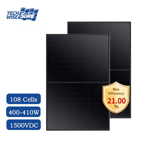 All Black Solar Panel Monocrystalline W Mono Solar Panels W Full