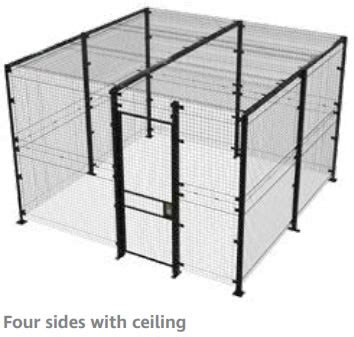 Security Cage Wire Partition Wire Mesh Security Rooms