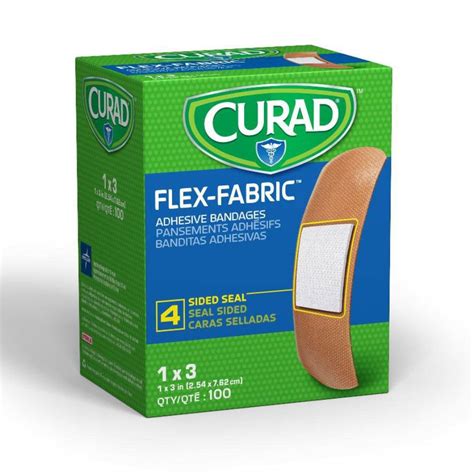 Curad® Flex Fabric™ Adhesive Bandages 1 X 3 Strips