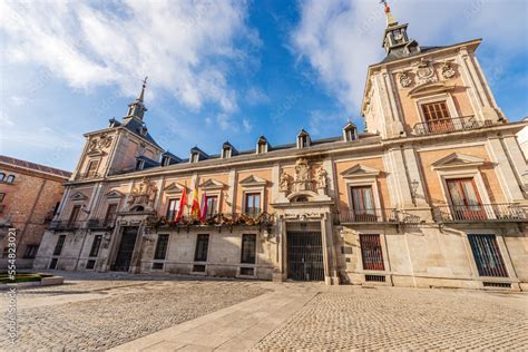 Facade Of The Casa De La Villa The Old Town Hall In Plaza De La