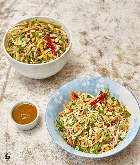 Crunchy Cold Thai Noodle Salad With The Best Peanut Sauce