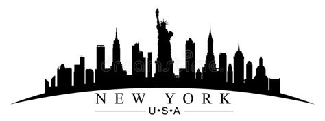 New York City Silhouette - for Stock Stock Illustration - Illustration ...