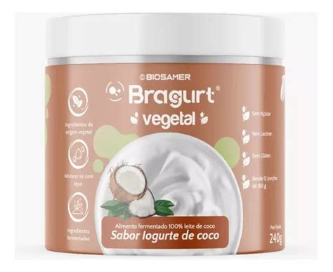 Bragurt Sabor Coco Iogurte Solúvel Probióticos 240 G MercadoLivre