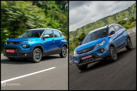 Tata Punch Vs Tata Nexon In Pics