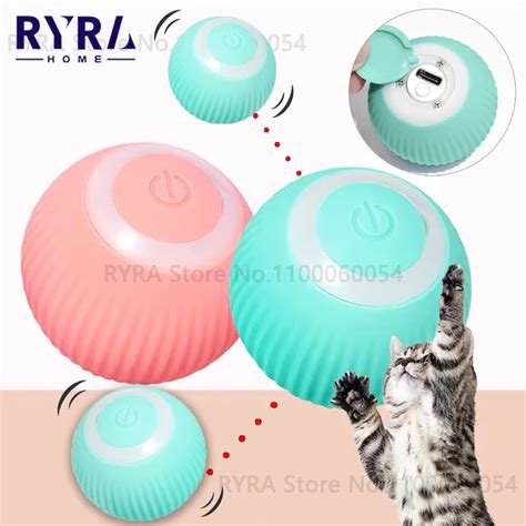 Electric Cat Ball Toys Automatic Rolling Smart Cat Toy Interactive For