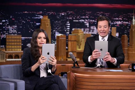 Mila Kunis and Jimmy Fallon crack themselves (and us) up while playing with Photo Booth filters