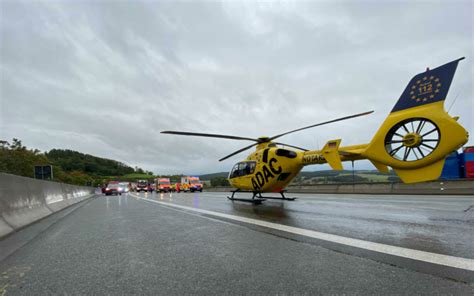 Mann Bei Unfall Auf A9 Bei Bayreuth Schwer Verletzt Autobahn Wegen