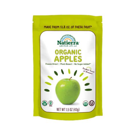 Nature S All Foods Natierra Organic Freeze Dried Apples Oz Fry