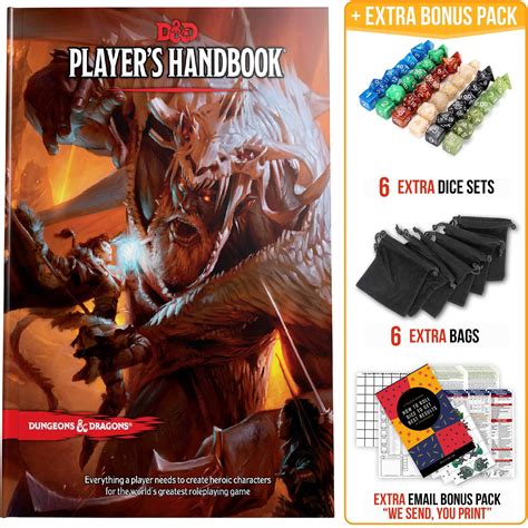 Buy Players Handbook Dungeons And Dragons 5th Edition With Dnd Dice