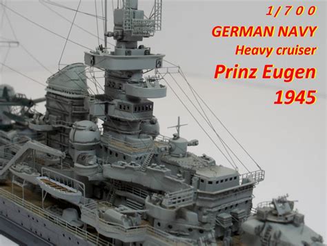 1700 ドイツ海軍 アドミラル ヒッパー級巡洋艦 プリンツ オイゲン Prinz Eugen 1945 完成品 ケース付き日本｜売買さ