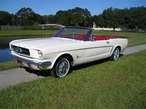 1965 Ford Mustang Convertible - diggin the white w/ red interior | 1965 ...