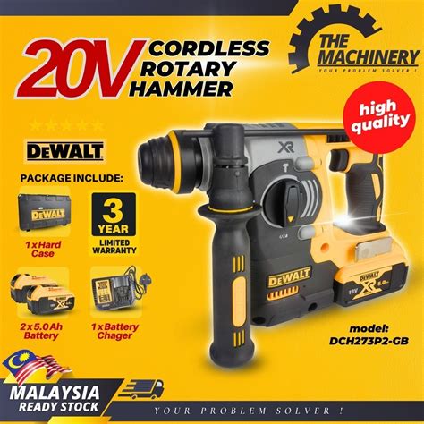 Dewalt Dch273p2 Gb 20v Cordless Rotary Hammer Brushless Cordless Sds