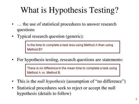 Ppt Chapter Hypothesis Testing Powerpoint Presentation Free