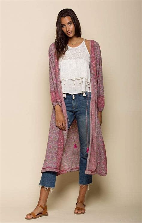 Raga Ditsy Floral Duster Floral Duster Outerwear Women Boho Fashion