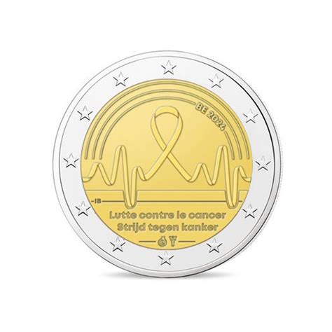 Belgique 2024 2 euro commémorative Coincard Lutte concre le cancer