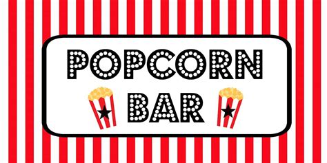 Free Printable Popcorn Labels Label Printable