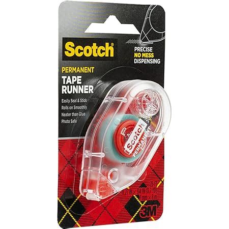 Amazon Scotch Double Sided Adhesive Tape Runner Permanent Refill