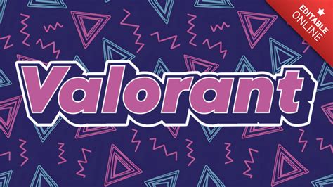 Valorant Font Retrò Nostalgico Anni 90 Generatore di effetti di testo