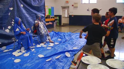 Administrators Take A Pie In The Face For Successful School Fundraiser