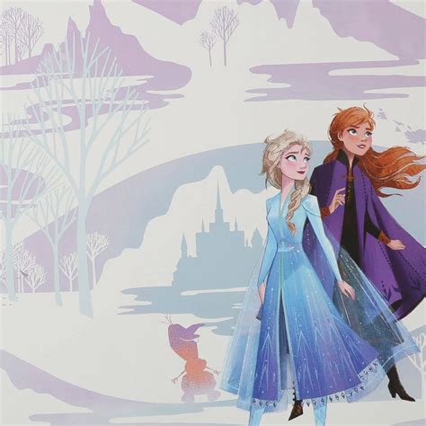 Disney Frozen 2 Character Scene White/Blue Wallpaper | Frozen scenes ...