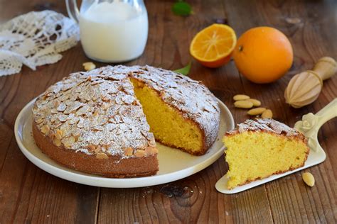 Torta Arancia E Mandorle Soffice E Profumata Lapasticceramatta