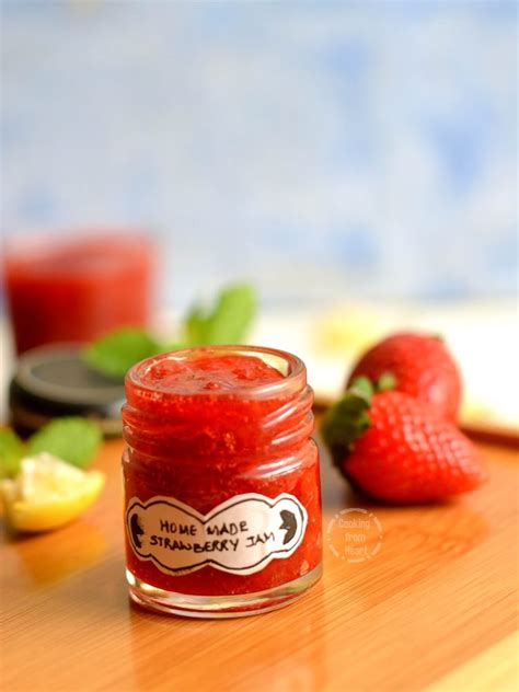 Homemade Strawberry Jam Easy Strawberry Jam Cooking From Heart