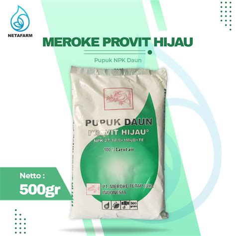 Jual Pupuk Daun Meroke Provit Hijau Gr Shopee Indonesia