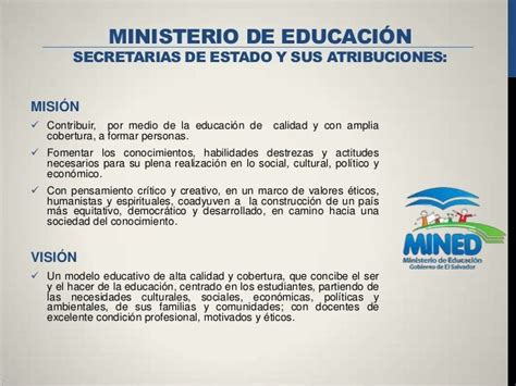 Ministerio De Educacion Nacional Mision Y Vision Simulador De Prestamos Bpn