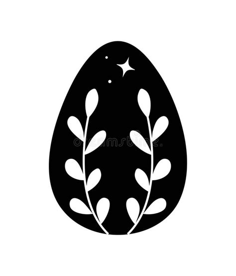 Black egg silhouette stock illustration. Illustration of holiday ...