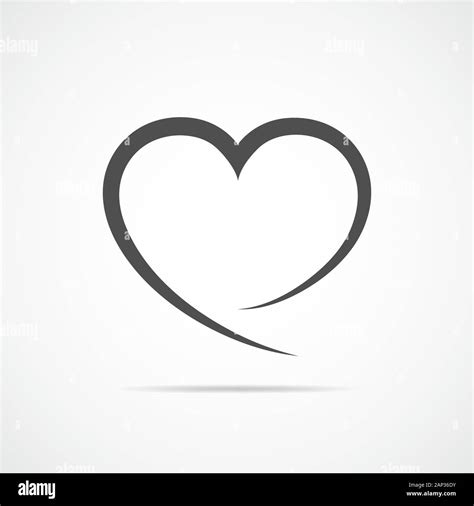 Heart Outline Stock Vektorgrafiken Kaufen Alamy