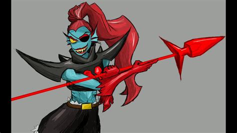 Underfell Undyne Spear Of Agony Youtube