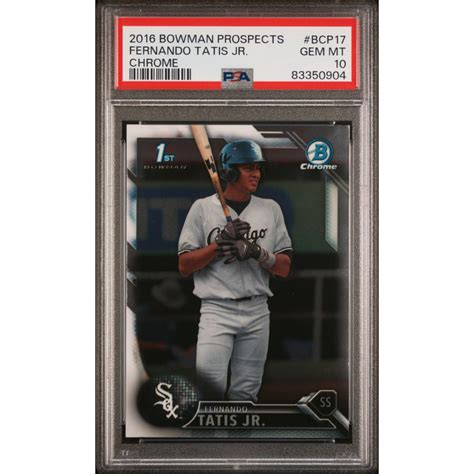 Fernando Tatis Jr Bowman Chrome Prospects Bcp Psa