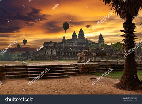 Angkor Wat At Sunset Stock Photo 106075160 : Shutterstock