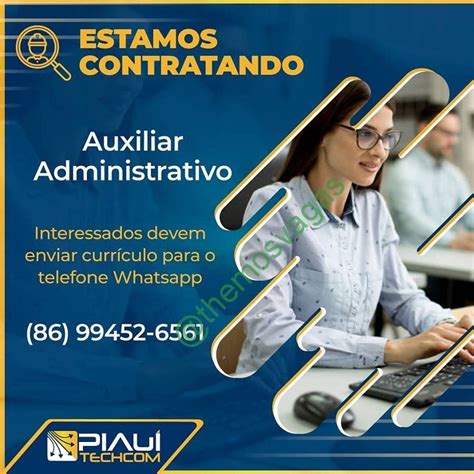 Auxiliar Administrativo Vaga S Teresina Pi Themos Vagas