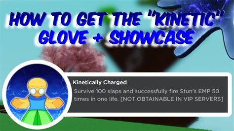 Kinetic Glove Showcase How To Get It Roblox Slap Battles YouTube