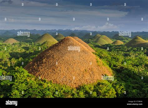 Chocolate Hills Bohol Philippines Southeast Asia Asia Stock Photo