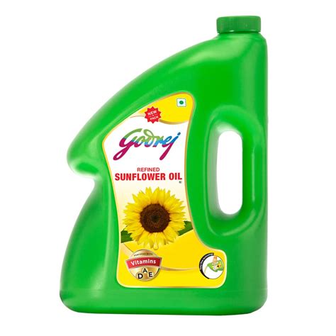 Godrej Refined Sunflower Oil 5l Hdpe Jar Grocery And Gourmet