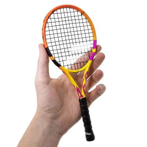 Mini Raquete Babolat Pure Aero Rafael Nadal Amarelo E Roxo