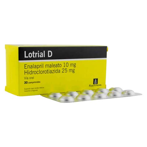 Lotrial D Enalapril Maleato 10 Mg Caja De 30 Comprimidos Punto Farma