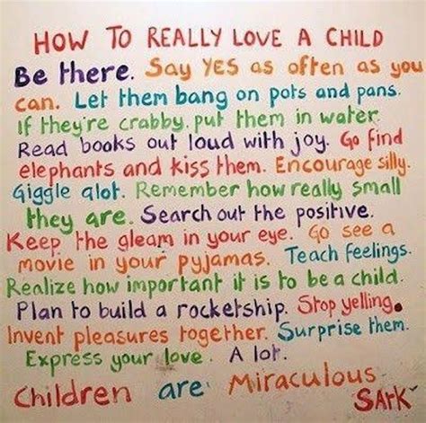 How to Really Love a Child, by Sark | Simply Natural Mom