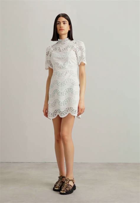 Sandro Robe Cocktail Dress Party Dress Blanc White Zalando