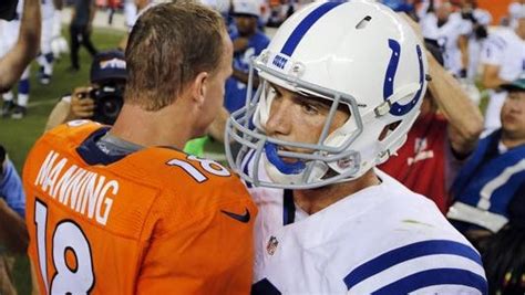 Peyton Manning Left And Andrew Luck Will Face Each Other For The